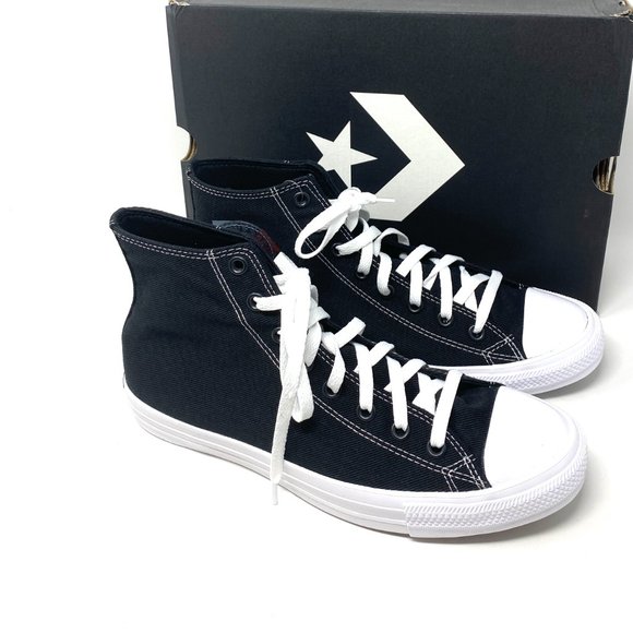 Converse Mens Size 165091C CTAS Space Racer Sport Black Canvas Hi Top Sneaker - Picture 8 of 11